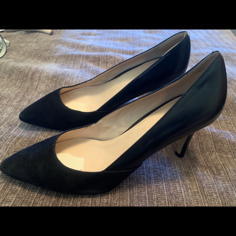 New Cole Haan black pumps size 9N suede/leather